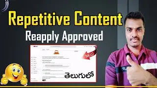 Repetitive Content Reapply Youtube Monetitization Approved Telugu