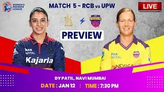 Match 5 Preview: Royal Challengers Bengaluru vs UP Warriorz | WPL 2026 | Female Cricket