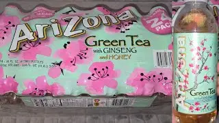 Costco Sale Item Review Arizona Green Tea with Ginseng and Honey 24 Pack Taste Test