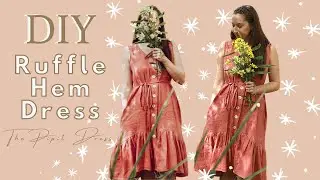 DIY RUFFLE HEM DRESS ~ The Pipit Dress