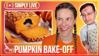 Pumpkin Muffin Bake-Off 🎃 🔴LIVE - Simplybakelogical