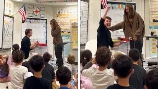 Boyfriend Surprises Teacher With Classroom Proposal