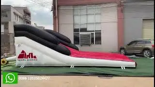 New inflatable bmx airbag lander with safety barries and a longer runout