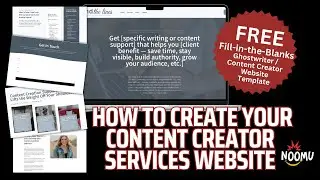 How to Create a Content Creator Services Website (Free Template Included)