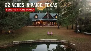 Private 23&plusmn; Acre Texas Ranch with Lodge & Pond | Near Bastrop, Round Top & Austin