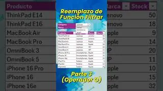 Reemplazo de la funci&oacute;n Filtrar. Parte 3. #excel #powerquery #exceltips #exceltutorial #excelfacil