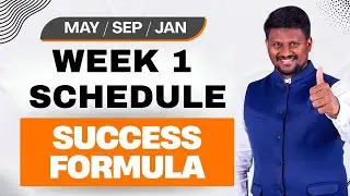| WEEK - 1 SCHEDULE REVIEW | GROUP 1 | GROUP 2 | BOTH GROUPS | MAY 2026 | CA ANM |