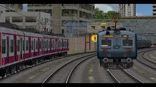 MSTS LIVE |My New Local Act on Freeware Route | CSMT -  AMBARNATH DOUBLE FAST AC LOCAL