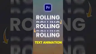 Scrolling text animation | #premierepro #tutorial