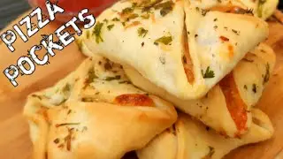 Easy Pizza Pockets Recipe | Pizza Pouch Recipe | Evening Snacks Recipe