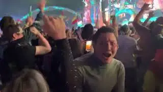 Tiesto @ Electric Daisy Carnival EDC 2021 BOOM ! Crowd Raging. Ground level VIEW. 1080 P