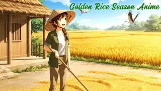 Golden Rice Season Anime 🌾| Beautiful Countryside & Family Meal  #like #dailyvlog #animation #video