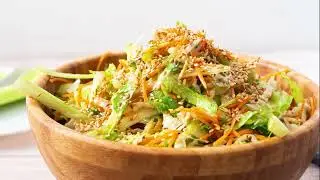 Asian Salad Recipe with Sesame Vinaigrette