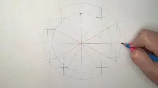 DCG JC Ellipse construction - Concentric circles method