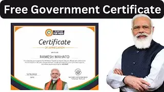 Free Government Certificate Online | Government Certificate | Online Govt Certificate