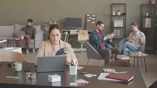 Multi Ethnic Marketing Team, Coworking Office, Stock Video