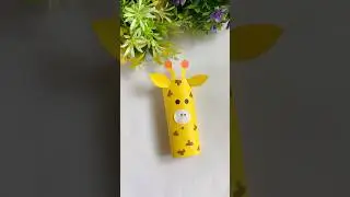 How to make paper giraffe , creative fun activities #youtubeshorts #diy #trending #giraffe #ytshort