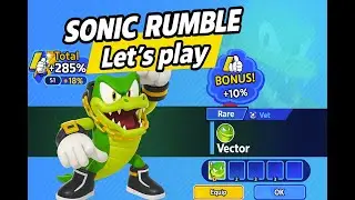 Sonic Rumble - Let's Play! Unlocking Vector Skin