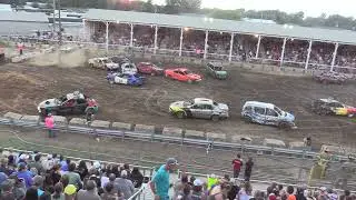 Sanilac County Fair 2025 Demolition Derby FWD  Compact Heat  (8-9-2025) Sandusky,Michigan