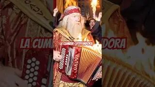 Dumbledore tocando la acorde&oacute;n en la cumbia de Gryffindor #gryffindor #cumbia #potterhead