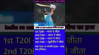 India vs New Zealand Series Result  | IND vs NZ 2026 | Team India Power #short