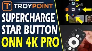 Кнопка Supercharge Star на пульте дистанционного управления Walmart Onn 4K Pro &mdash; также работает н...