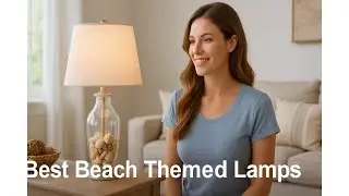 🌊 Best Beach Themed Lamps | Elegant Designs Netted Coastal Ocean Sea Glass Table Lamp 🏖️