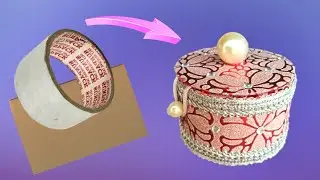 Tape Roll Gift Box Tutorial | recycle idea | #giftbox | #lockdowndiy | | #Stayhome | #withme