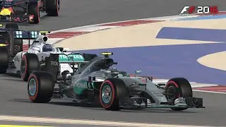 F1 2016 Mercedes AMG Petronas F1 Team Racing Around The Bahrain Grand Prix