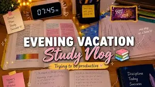 Vacation📚 study vlog | as a 11thgrader | trying to📈 productive|