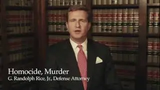 Murder & Homicide Criminal Defense Attorney Baltimore Maryland - Randolph Rice