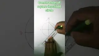 how to draw a square inscribed in a circle#shorts#viralshorts#trendingshorts#tricks#RB knowledge exp
