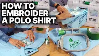 How to Machine Embroider Polo Golf Shirts EASY Beginner Guide