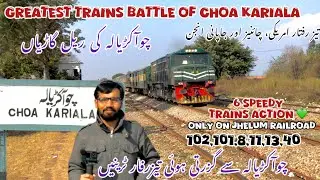 Stormy Railfanning Battling Heavy Winds & High-Speed Train Spotting | Choa Kariala