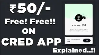 Cred App Tokenization Launched 😍 | Cred ₹50/- CASHBACK Loot Fast 🔥