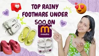 Top Stylish Rainy Footwear | Affordable Rainy Footwear From Meesho🤩 #meeshofinds #footwear