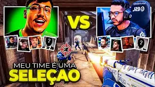 Montei uma SELE&Ccedil;&Atilde;O pra ENFRENTAR essas LENDAS DO CS🔥