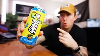 GHOST Energy Sour Patch Kids Blue Raspberry - Review & Taste Test!