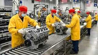 Inside the American Engine Factory &ndash; How Luxury Car Engines Are Built With Precision (Full Process)