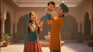 Radha Birth Theme Song | Little Krishna Kid Style | Soft Divine Cartoon Music