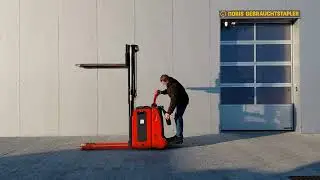 Linde D12HPAP Vorführvideo mit klappbarer Plattform Ameise Initialhub L12 Noris Gebrauchtstapler