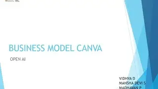 Business model canva - open AI