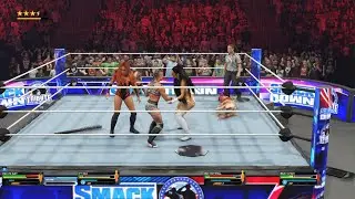 WWE 2K25_ custom maxxine in fatal 4 way & island first time pvp match