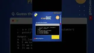 What will be the output? comment now!! 