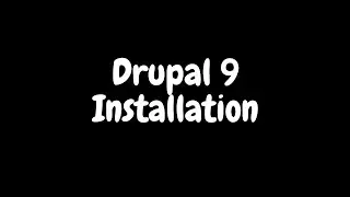 How to install Drupal 9?