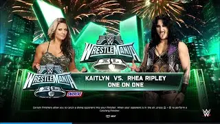 WWE 2K25 - Kaitlyn vs Rhea Ripley - Wrestlemania - PS5 Gameplay
