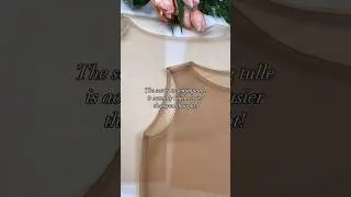 🙈😍 The SECRET to Sewing Tulle is much EASIER than you thought! 🧵🪡 #sewing #tulle #dressmaking