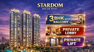 Luxury 3 BHK Balcony Flat in Malad West with Private Lift & Balcony | ☎️+91 86550 77600