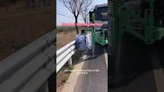 Vehicle-mounted Guardrail Cleaning Machine for Highway Barriers, Dust/Oil Removal