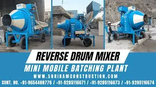 REVERSE DRUM MIXER | MINI BATCHING PLANT #reversedrummixer #reversiblemixer #reversibledrummixer